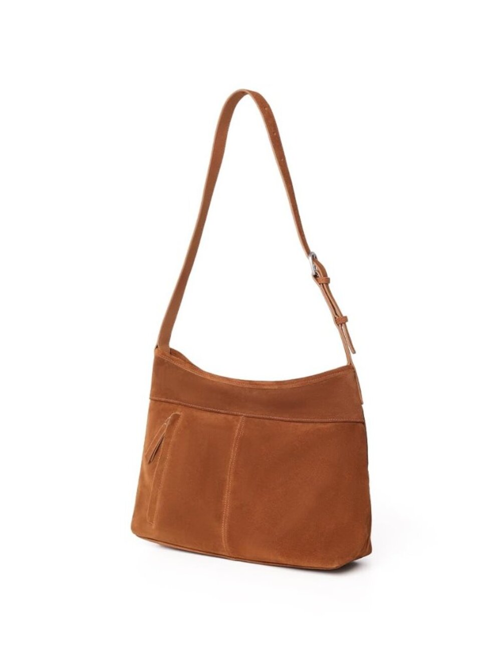 Slouchy Suede Leather Shoulder & Crossbody Purse, Adjustable Hobo Tote Handbag